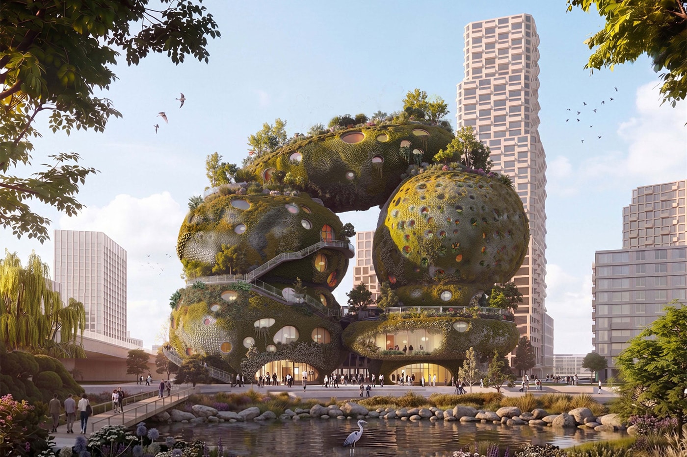 Arsitektur Bertemu Lanskap dalam Proposal Pemenang Shift Embassy dari MVRDV