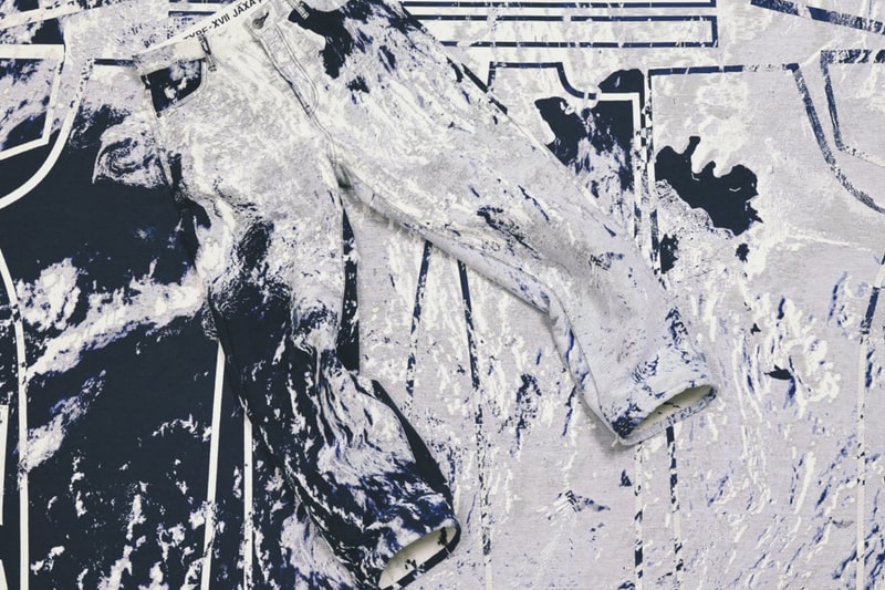 A-POC ABLE ISSEY MIYAKE x JAXA Ubah Potret Satelit Es Antartika Menjadi Celana Jeans “TYPE-XVII”