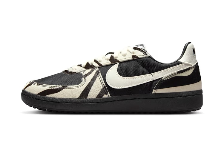 Nike veste la Field General 82 “Black/Sail” con inserti in pelo zebrato