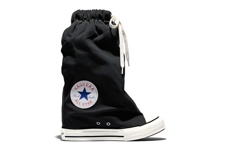 Vaquera reinventa le Converse Chuck Taylor All Star con gambali cerati fino al ginocchio