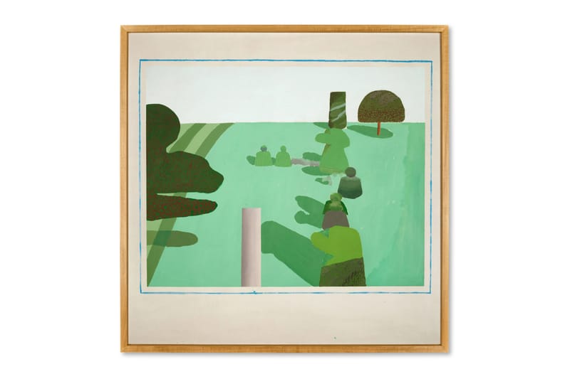 Il primo paesaggio inglese di David Hockney all’asta da Sotheby’s London: in scena “English Garden” (1965)