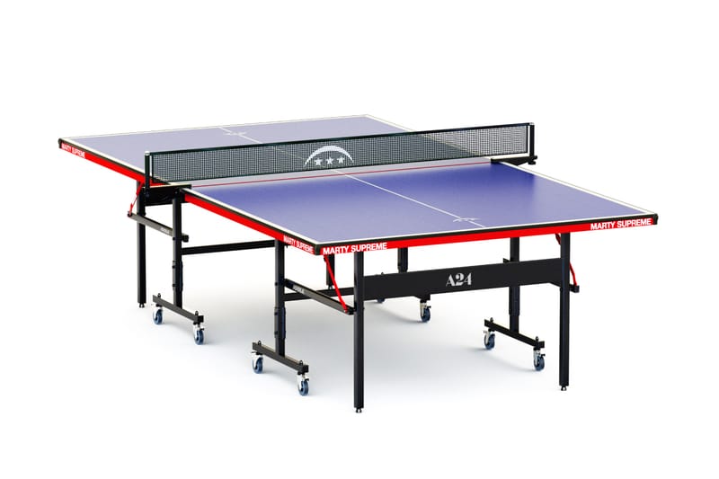 A24 lancia il tavolo da ping pong e kit racchette “Marty Supreme”