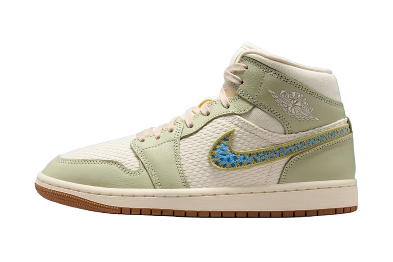 Il pack Air Jordan 1 “Olive Aura” sfoggia un fascino artigianale