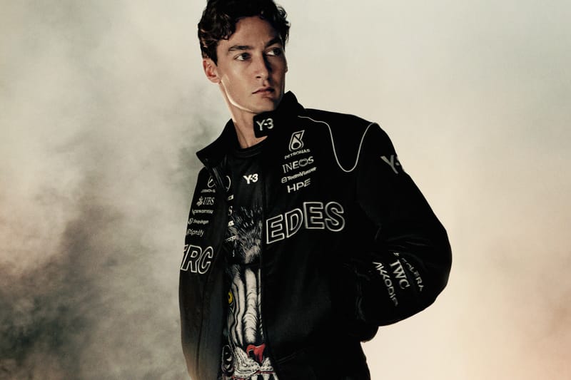 Campagna Y‑3 Mercedes‑AMG PETRONAS F1 con Russell, Antonelli e Toto Wolff