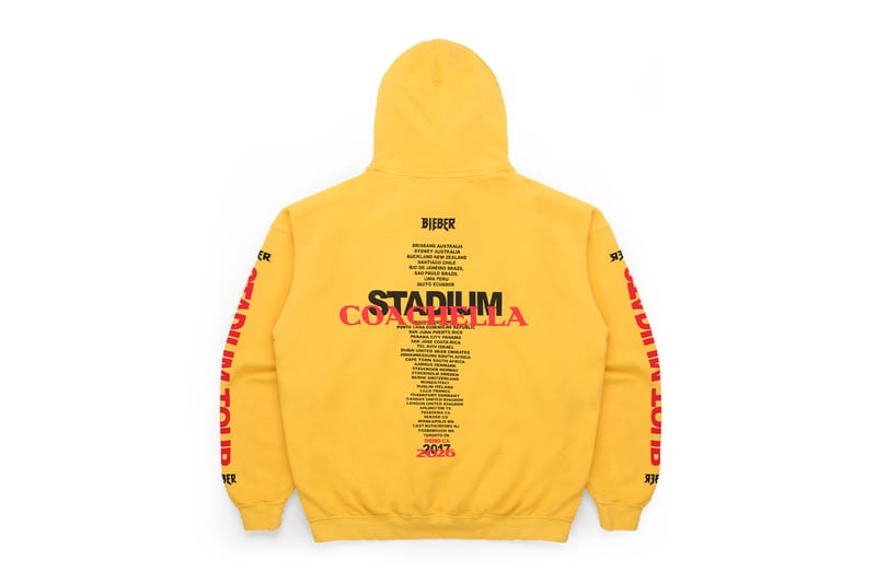 Lo SKYLRK di Justin Bieber fa leva sulla nostalgia del ‘Purpose Tour’ per il drop di merch del Coachella Weekend 2