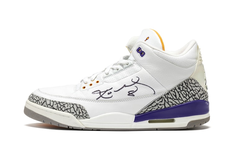 Le leggendarie Air Jordan 3 PE indossate in gara da Kobe Bryant all’asta