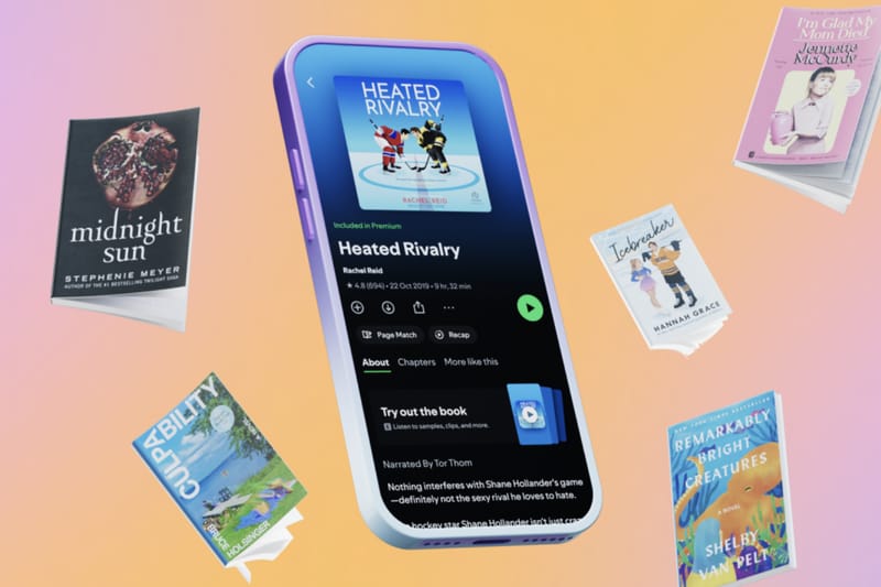 Spotify lancia uno store di libri fisici con sincronizzazione audiolibri