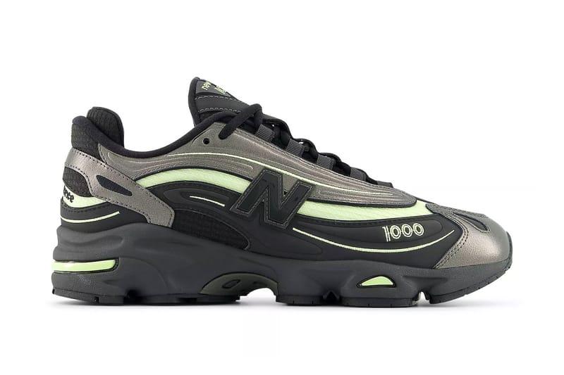 New Balance 1000 porta l’energia tech Y2K sulla nuova “Black Metallic/Dry Lime” super sleek