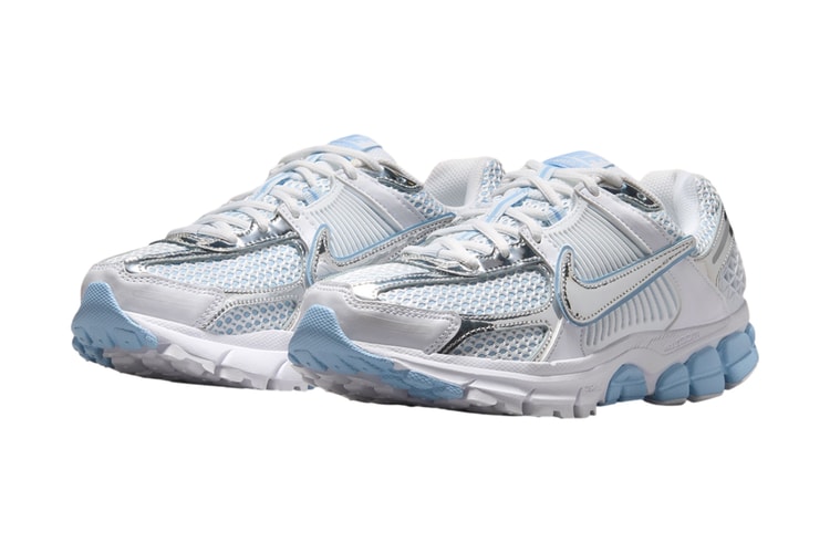 Nike Zoom Vomero 5 "Aluminum" con doppio Swoosh argento metallizzato