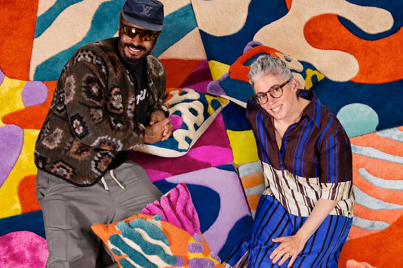 Salehe Bembury x StudioPROBA torna con i cuscini e tappeti “Soft Imprints”