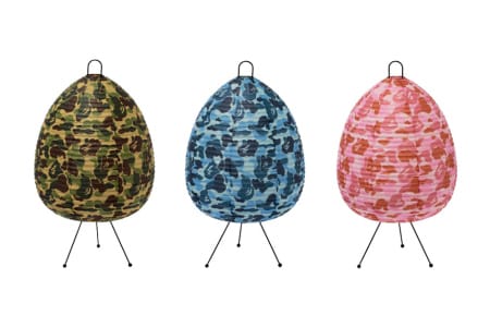 A BATHING APE x case study shop のコラボレーションによって制作された“ABC CAMO LAMP”