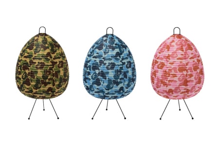 A BATHING APE x case study shop のコラボレーションによって制作された“ABC CAMO LAMP”