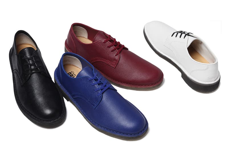 Supreme x Clarks 上品なシボ感のレザーを使用したコラボシューズ