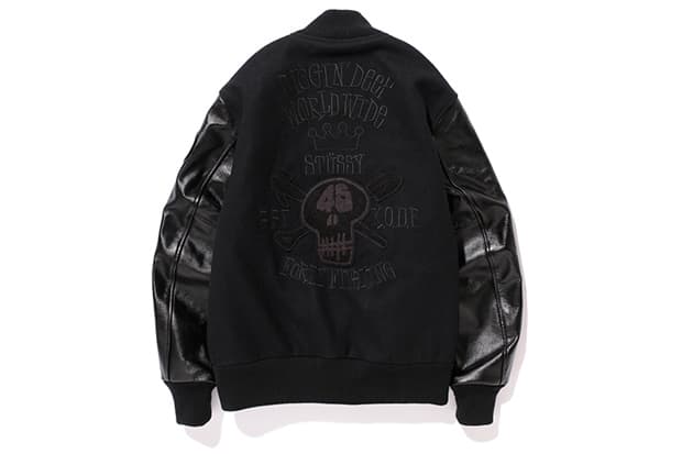 STUSSY x 45KING x K.O.D.P. x BBP の4者がコラボしたバーシティジャケット