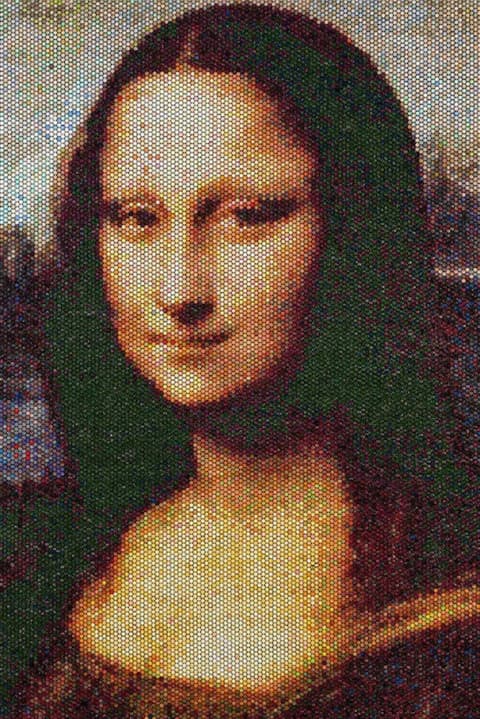 Bradley Hart による “プチプチ” 緩衝剤で再解釈する名画 