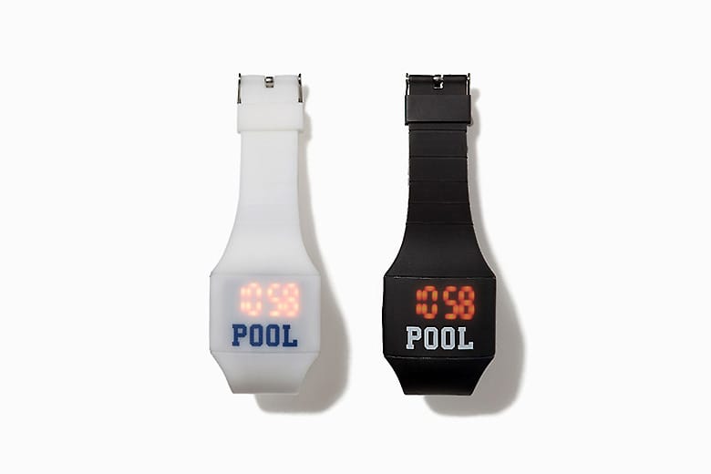 the POOL aoyama スタイリッシュな "POOL" デジタルウォッチ