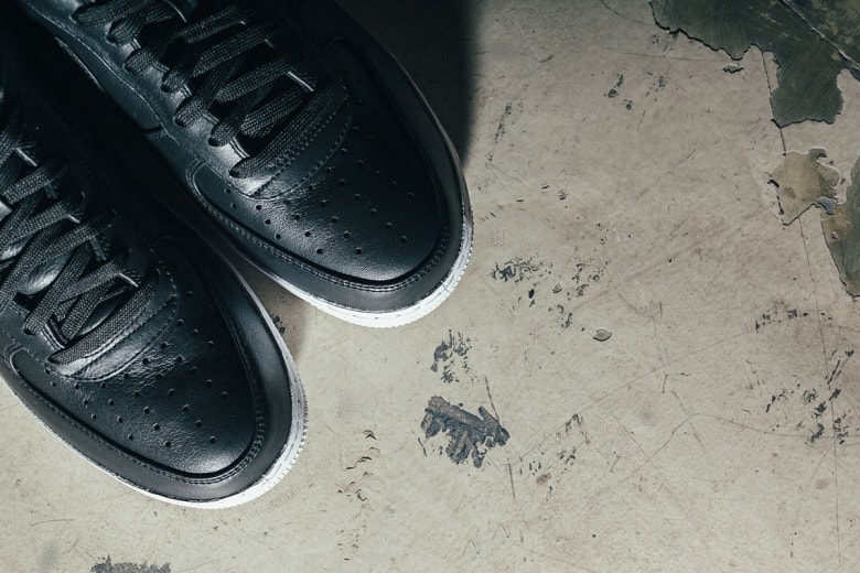 プレミアム仕様の Nike Air Force 1 CMFT ディテールカット