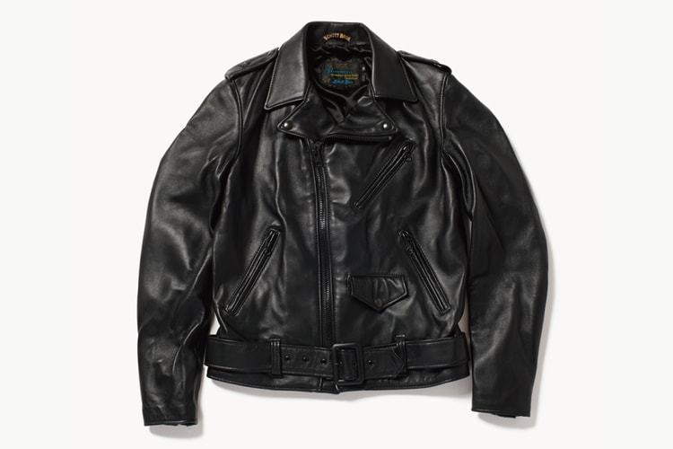 Schott x fragment design オールブラック仕様の “One Star Riders Jacket”