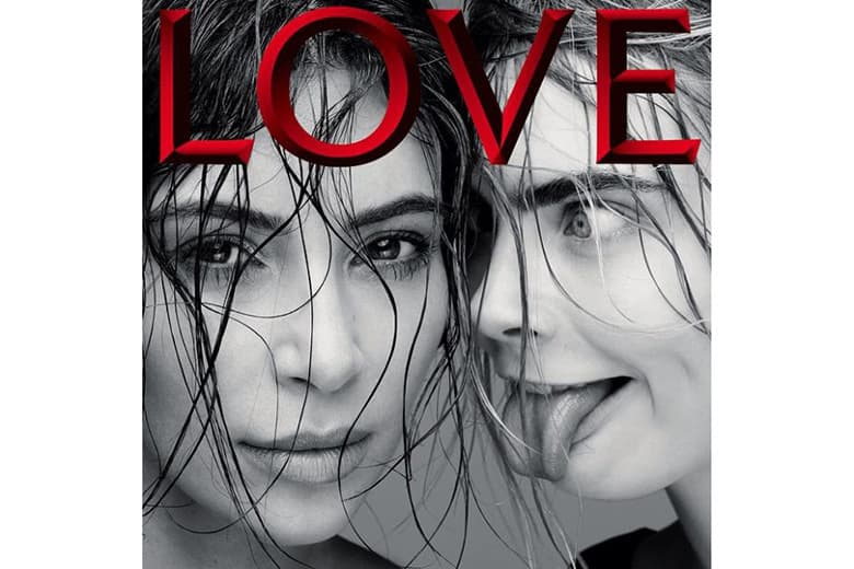 Kim Kardashian & Cara Delevingne 『LOVE MAGAZINE』の表紙に