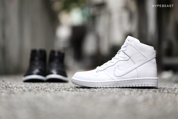 NikeLab Dunk Lux High にクローズアップ