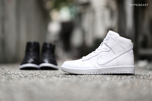 NikeLab Dunk Lux High にクローズアップ