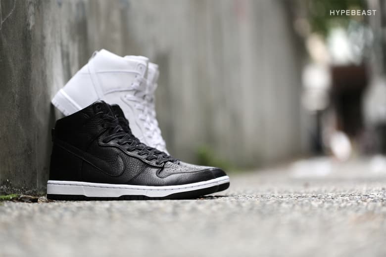 NikeLab Dunk Lux High にクローズアップ