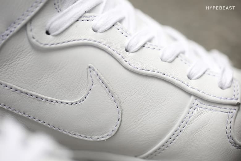 NikeLab Dunk Lux High にクローズアップ