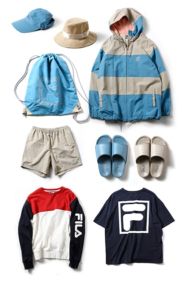 FILA × BEAMS T スペシャルコラボコレクションを展開中