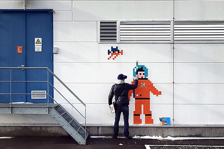 日本でもお馴染みの Invader が宇宙空間へ到達