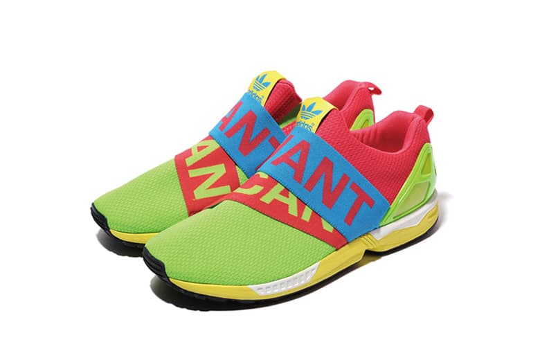 ポップな配色の adidas Originals ZX Flux Slip-On