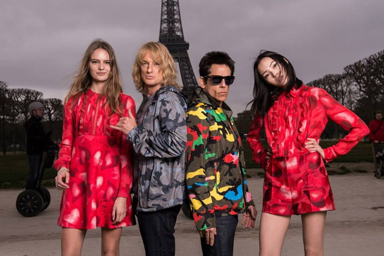 『Zoolander』の Derek と Hansel がエッフェル塔の前でモデル撮影