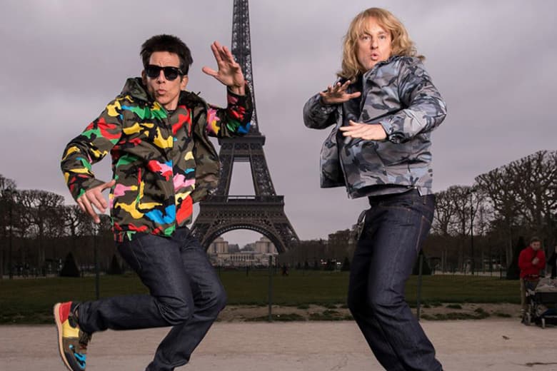 『Zoolander』の Derek と Hansel がエッフェル塔の前でモデル撮影