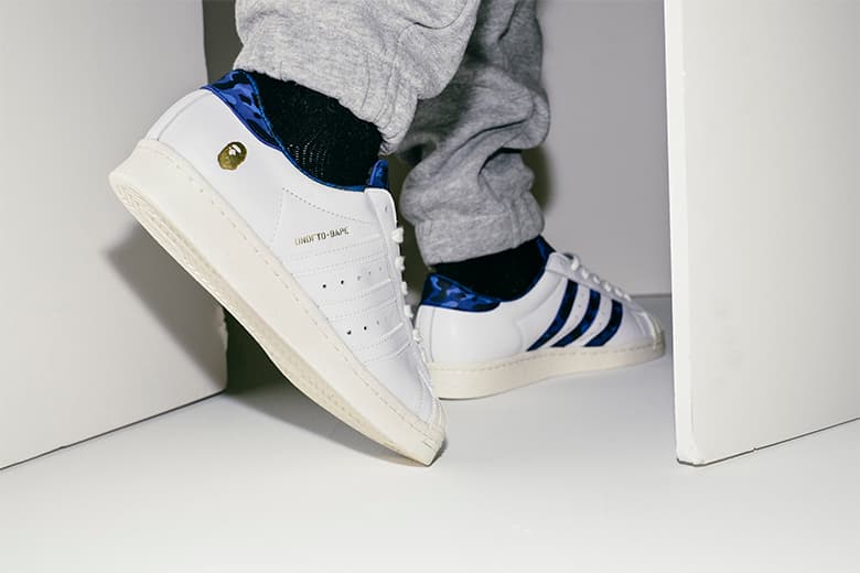 A BATHING APE® x UNDEFEATED x adidas SUPERSTAR 80v