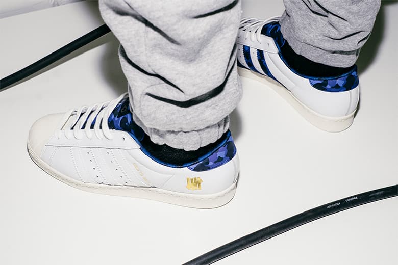 A BATHING APE® x UNDEFEATED x adidas SUPERSTAR 80v