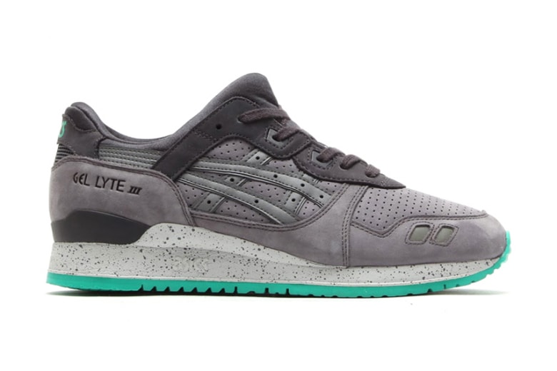 ターコイズカラーをアクセントにした ASICS GEL-Lyte III 