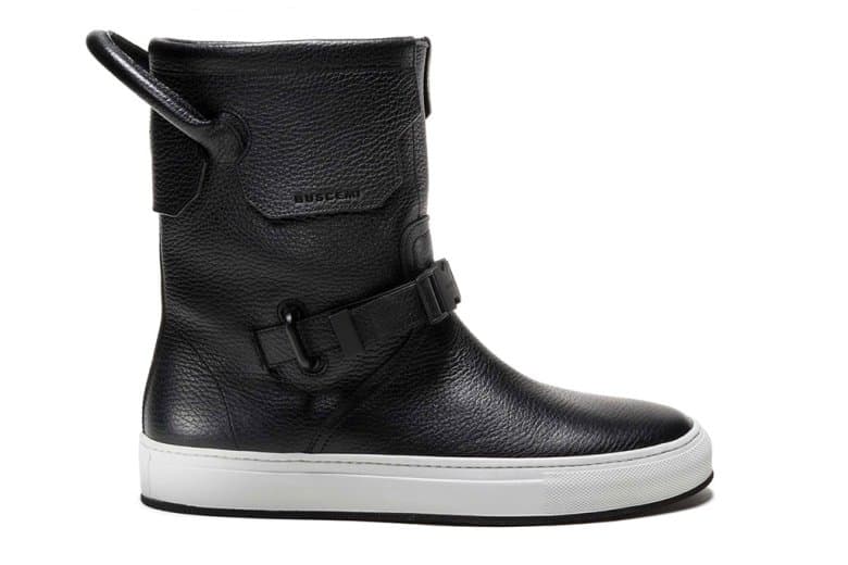 オールレザーの BUSCEMI 250mm High-Top Slip-On