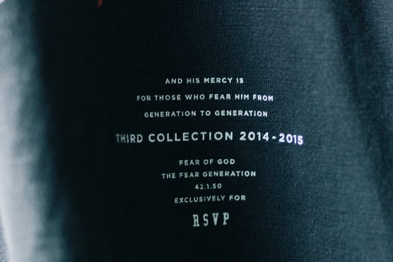 Fear of God のポップアップストア “Resurrected” @RSVP Gallery