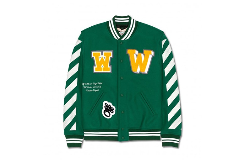OFF WHITE c/o VIRGIL ABLOH 2015 Fall/Winter レターマンジャケット