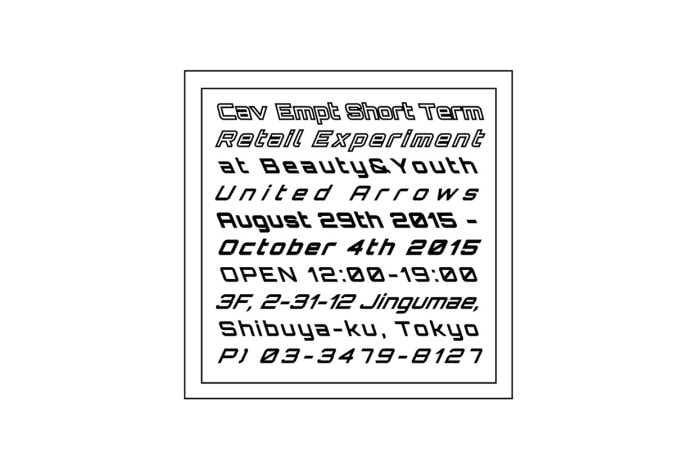 “CAV EMPT SHORT TERM RETAIL EXPERIMENT” at BEAUTY&YOUTH UNITED ARROWS