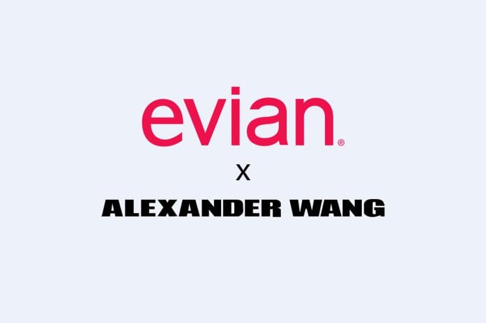 Alexander Wang が evian のボトルをデザイン