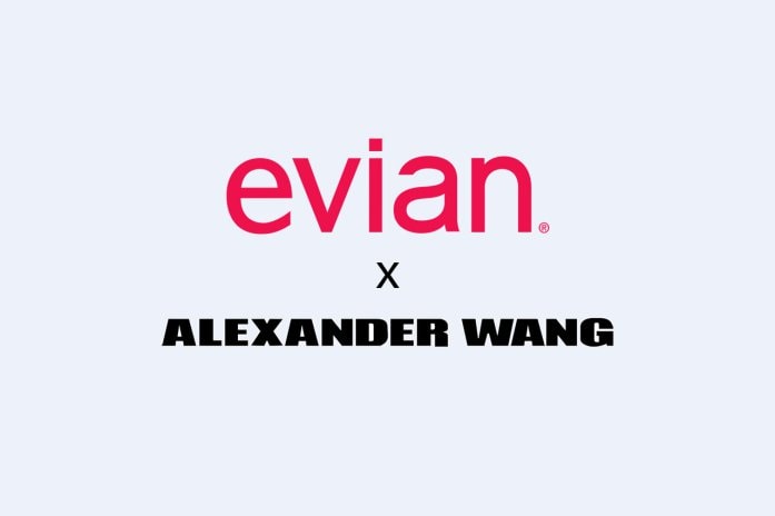 Alexander Wang が evian のボトルをデザイン