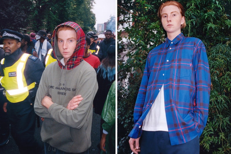 COMME des GARÇONS SHIRT x Supreme 2015 Fall/Winter ルックブック