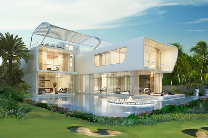 Bugatti のデザインを応用した高級住宅 Ettore 971