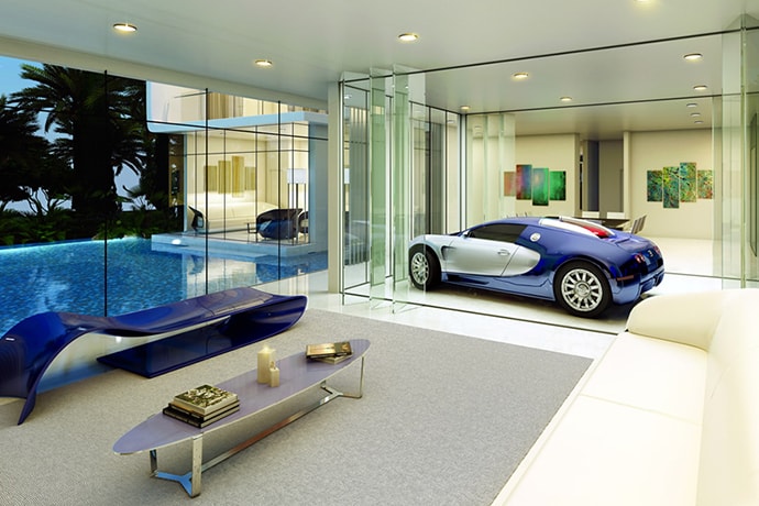 Bugatti のデザインを応用した高級住宅 Ettore 971