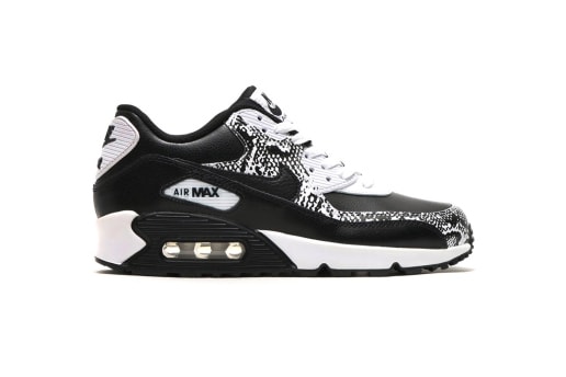 Nike Air Max 90 PRM Leather GS “Black/Black-White”