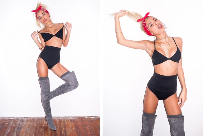 Pia Mia が Terry Richardson のスタジオに登場