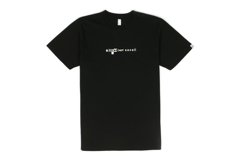 sacai x fragment design Tシャツコレクション