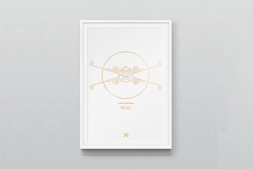 Dean Robert Smith が描いた Star Wars スペースシップポスター