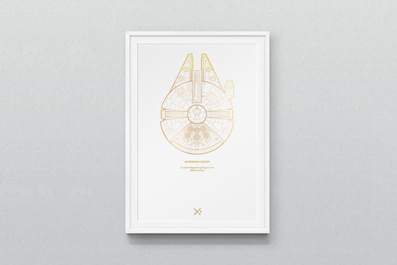 Dean Robert Smith が描いた Star Wars スペースシップポスター