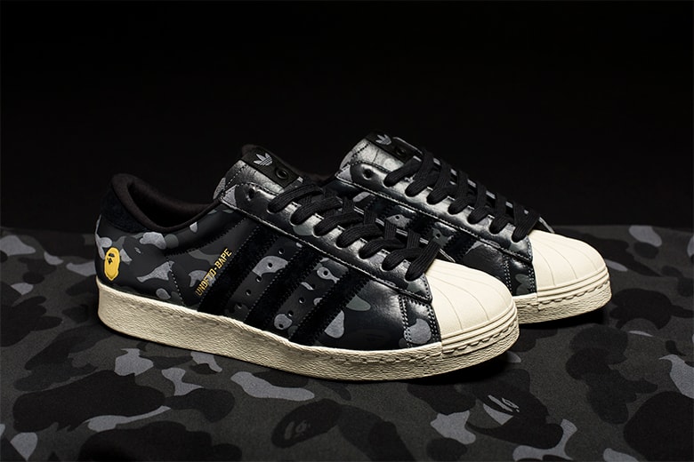 A BATHING APE® x UNDEFEATED x adidas SUPERSTAR 80v “BAPE® CAMO”